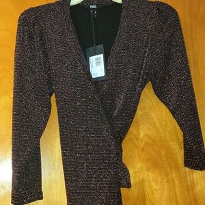 Paige metallic multi blouse